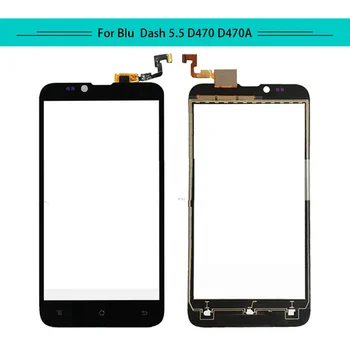

Tested 20pcs/lot Touch Panel For Blu Dash 5.5 D470 D470A Mobile Phone Touch Screen Glass Digitizer Sensor Replacement