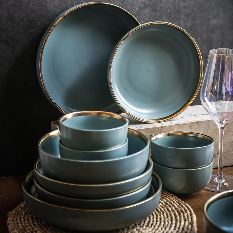 Керамическая посуда в европейском стиле фарфоровая тарелка Пномпень Западная