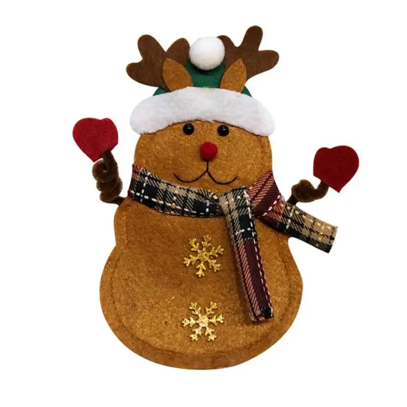 Рождественский Санта Клаус Снеговик нож вилка юбка брюки обеденный стол столовые приборы покрытие год рождество украшения Navidad подарки - Цвет: 924F