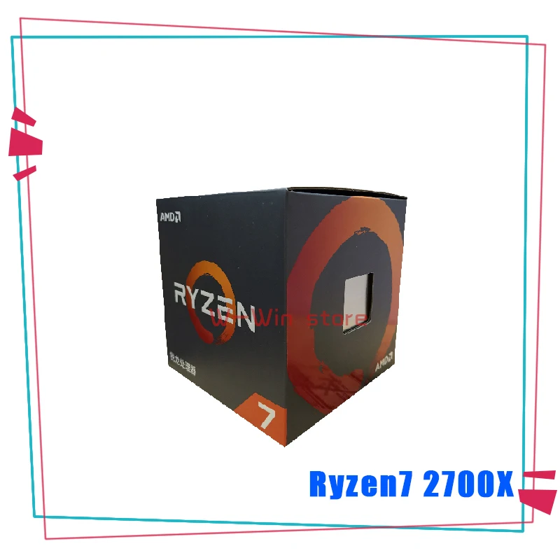 Процессор AMD Ryzen 7 2700X R7 2700X3,7 GHz Восьмиядерный синтейн-поток 16M 105W cpu Процессор YD270XBGM88AF Socket AM4 с вентилятором кулера