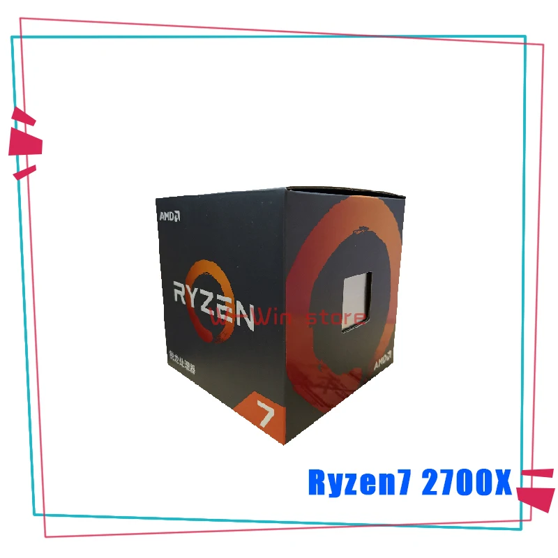 Новый процессор AMD Ryzen 7 2700X R7 3 ГГц Восьмиядерный Sinteen Thread 16 м 105 Вт YD270XBGM88AF Socket AM4 с