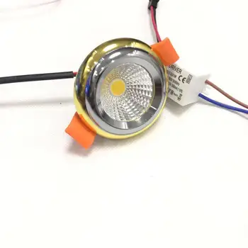 

1pcs/lot 3W LED AC95-277V beleuchtet unten Kleine Einbau Runde Spot Lights Leuchten Warm White 3000K + Treiber