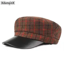 XdanqinX Женская армейская Военная Кепка элегантная женская модная брендовая Кепка s Женская плоская кепка новая Ретро трендовая клетчатая Женская Кепка Snapback