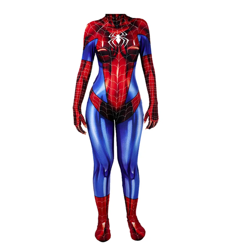 Аниме паук MJ Мэри Джейн маскарадные костюмы комбинезон из лайкры зентай-костюм