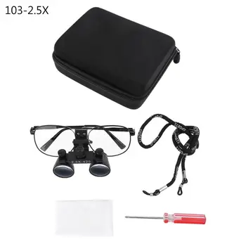 

2.5X 3.5X Dental Loupe Surgery Surgical Binocular Magnifier Medical Operation Loupes with Eyeglasses Goggle Metal Frame