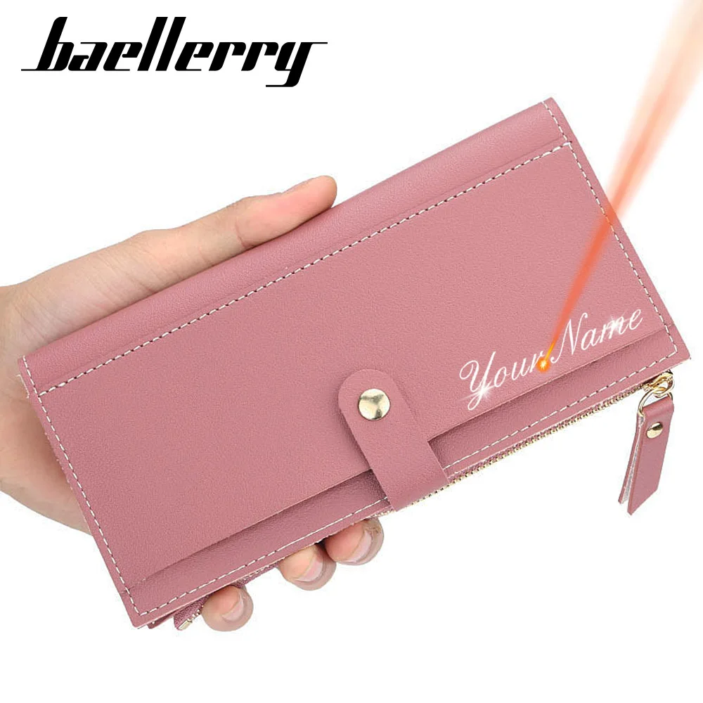 2021 New Women Wallets Name Engraving Fashion Long Leather Top Quality Card Holder Classic Female Purse Wallet For Women 2021 New Women Wallets Name Engraving Fashion Long Leather Top Quality Card Holder Classic Female Purse Wallet For Women