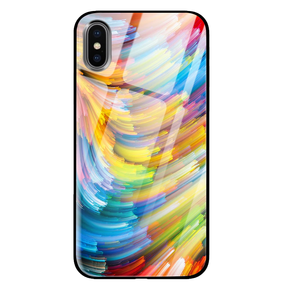 Белая роза для iPhone 5 5S 6 6s 7 8 Plus X XS XR 11 Pro макс. закаленное стекло чехлы - Цвет: 3