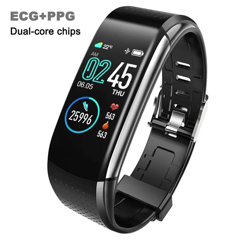 

2019 New PPG+ECG smart band Smart Watch Blood Pressure smart bracelet Heart Rate sport watch fitness bracelet