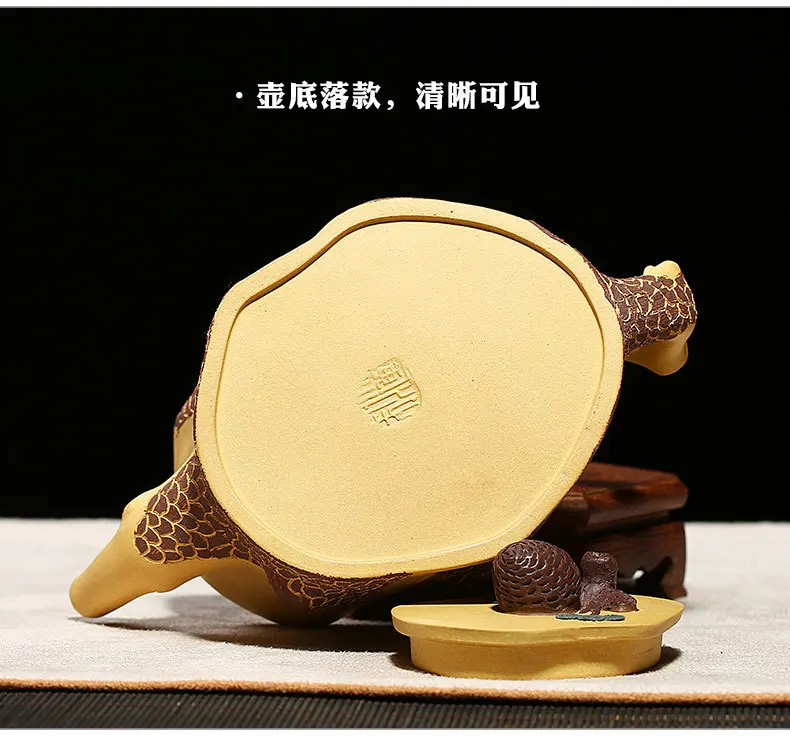 Yixing Clay Teapot Set Raw Ore Segment Mud Entirely Handmade Pot Wang Yin Cents Slanting Crosswise Tea Set Gift Box on Behalf of