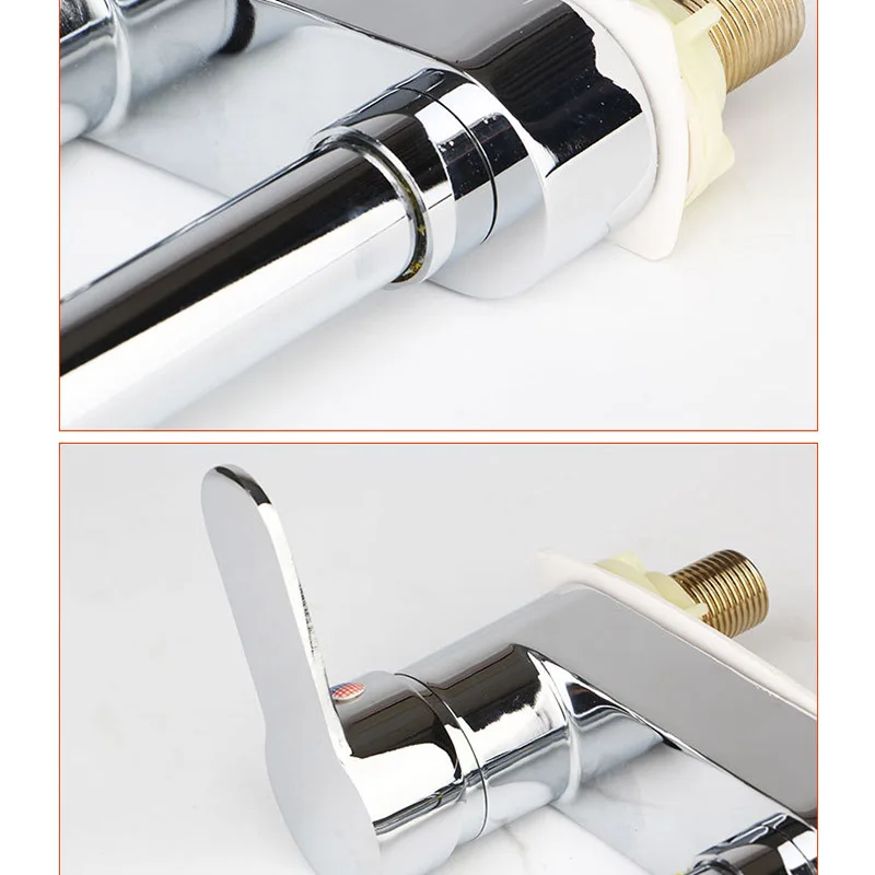 Home Faucet Single Handles Hot & Cold Basin Sink Kitchen Mixer Tap Zinc Alloy