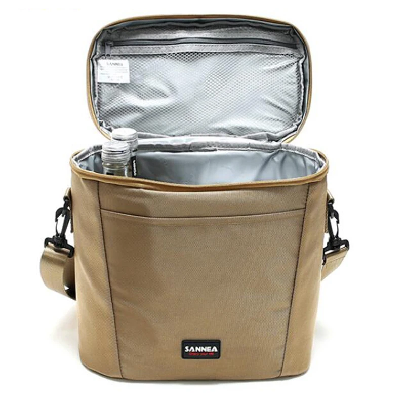 11L insulated thermal cooler lunch box bag for work picnic car ice pack