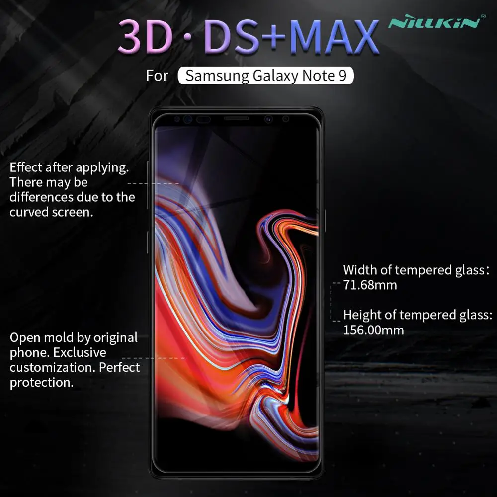 NILLKIN для samsung Note 9 8 S9 Plus протектор экрана из закаленного стекла 3D полная клейкая Обложка Защитное стекло для Galaxy Note9 Note8