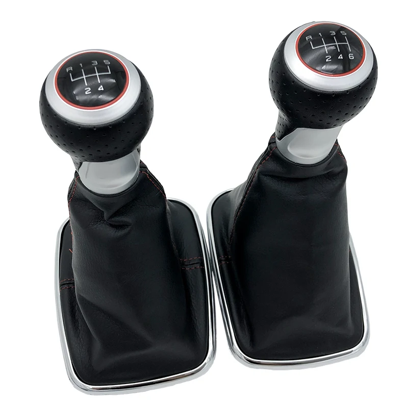 

12mm Car Styling Gear Shift Knob Lever Pen Gaitor Boot Cover Case For Volkswagen VW 1999-2004 Golf 4 IV MK4 GTI R32 Bora Jetta