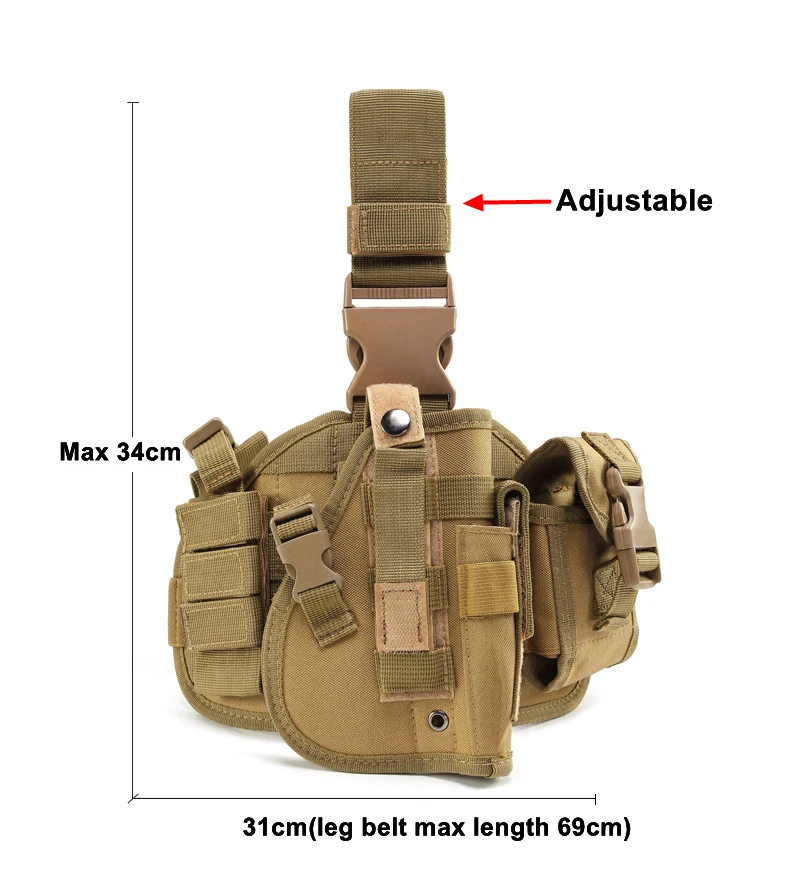 Тактическая кобура для ног Военная кобура для охоты на открытом воздухе быстрая съемка регулируемые многофункциональные аксессуары посылка кобура