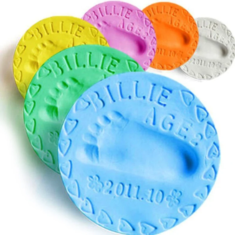 Детские руки отпечаток ноги производители младенческой сушки воздуха мягкая глина 3D отпечаток пальца производители отпечаток наборы