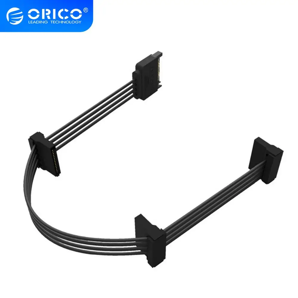 ORICO SATA стандарт 15 Pin 3 в 1 или 4 DIY шасси шнур питания Кабели жесткого диска поддержка