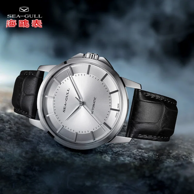 Seagull, дизайнерские часы, мужские автоматические механические часы, мужские часы с датой,, тонкие, 40 мм, автоматические часы 819.22.6066