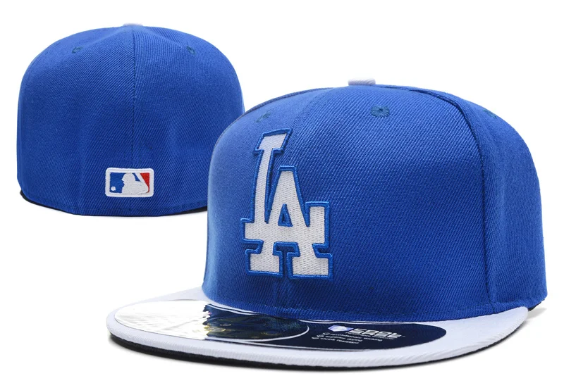 Belababy облегающие шапки Dodgers бейсболки с буквой D хип-хоп кость для мужчин и женщин мода LA Closed Gorras Лидер продаж - Цвет: cap-22