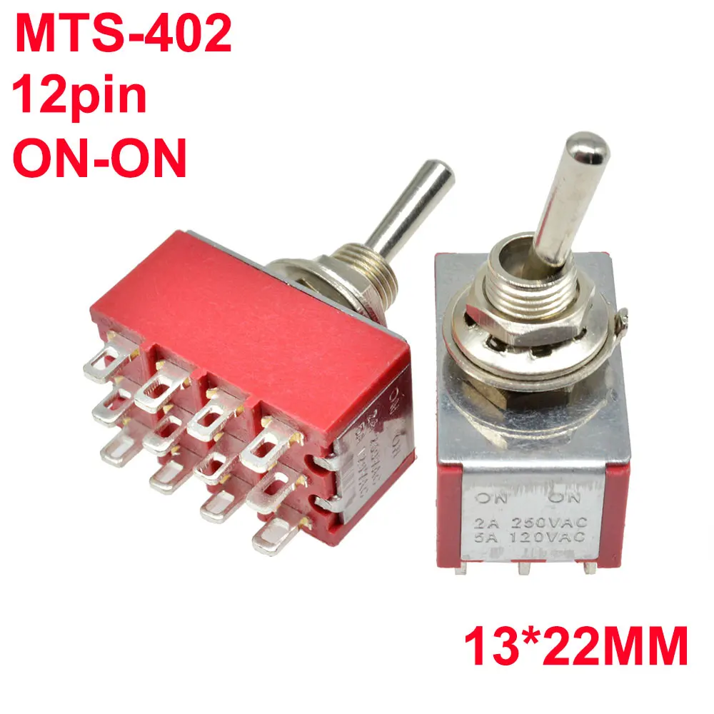 5 шт. мини MTS-223 MTS-123 MTS-403 MTS-402 MTS-303 MTS-302 MTS-203 MTS-202 MTS-103 MTS-102 E-TEN(C) 1221 тумблер 120V 5A - Цвет: MTS-402