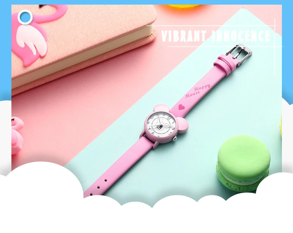 KDM Kinder Horloge Jongens детские часы для детей студенческие спортивные часы розовые наручные часы для девочек кожаный ремешок милые подарки 0010
