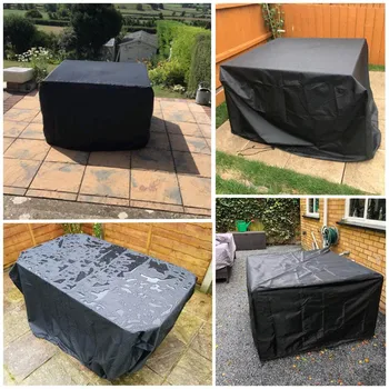 

Waterproof brazier cover (114x84x58cm) gas fireproof cover rectangular-used for courtyard terrace to block ultraviolet heavy T7