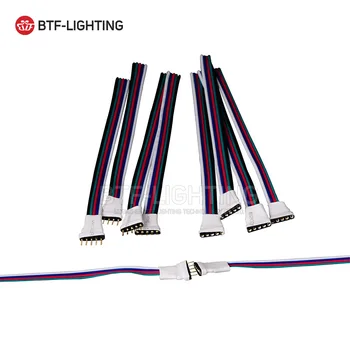 

5~50 Pairs 4pin/5pin LED Connector Male Female SM JST with Cable Single/Dual End 15-300cm Wire for RGBW SMD 5050 LED Strip Light