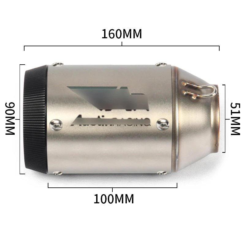 Мотоцикл Универсальный выхлопной модифицированный глушитель труба со съемным дБ убийца 51 мм Глушитель наконечники выхлопной трубы Скутер грязи велосипед Escape