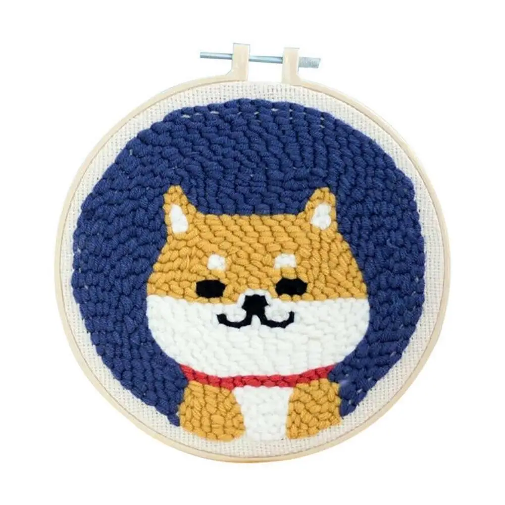 Набор игл для вышивания маленького динозавра с обручем, рукоделие, ручная работа, Набор для вышивания крестиком для начинающих детей, декор ручной работы