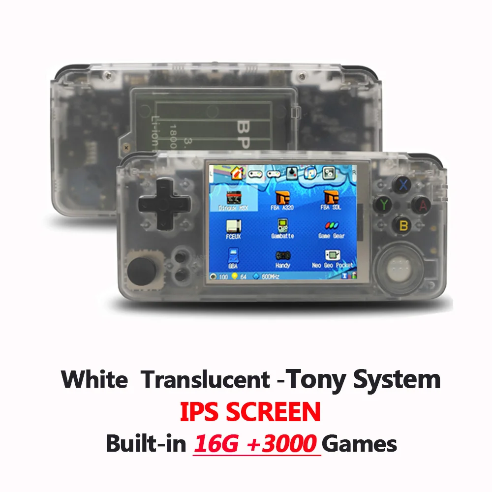 White T 16G Rs-97 новая ограниченная серия ретро игры плюс Юбилейная видео игра 3000 игры Omron 32G TF rs97 семейный подарок consola Ретро ps1 ips - Цвет: White T 16G