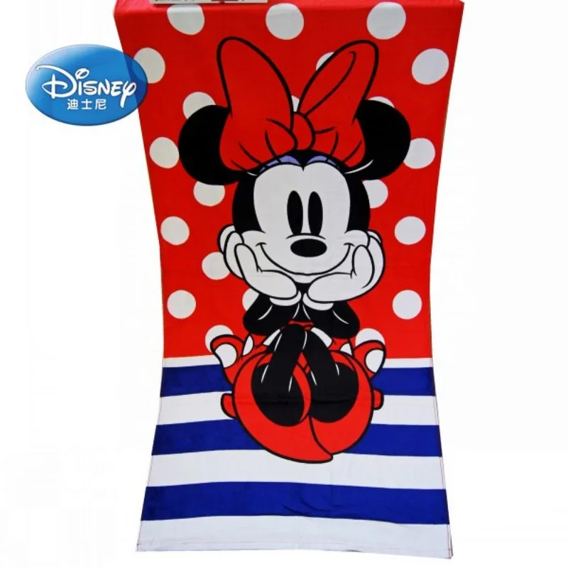 Disney New Cartoon Minnie Mickey Mouse Friends Cotton Girls Kids Teens Bath/Beach Towel 75x150cm Children Swimming Towel - Color: M12