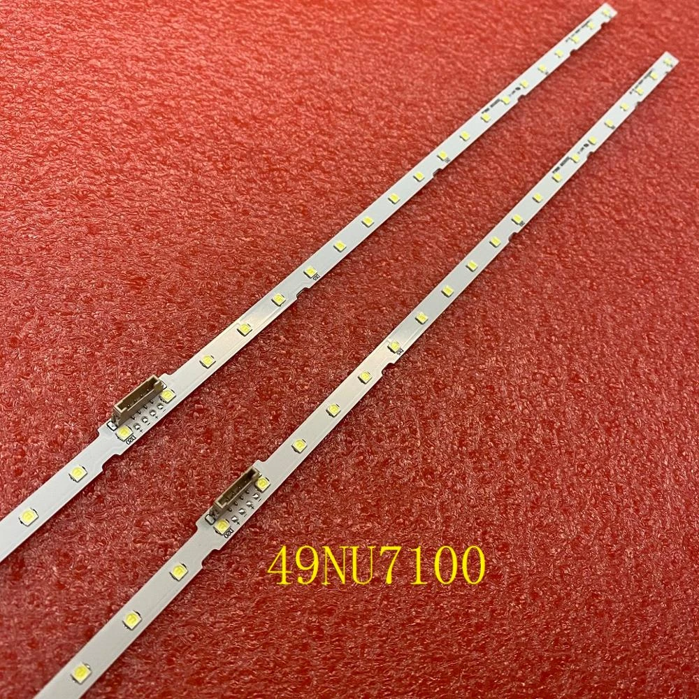 LED bar(2) for Samsung UE49N5500AU UE49NU8075 UE49NU7170 UA49NU7100 UE49NU7140 UE49NU7100 UE49NU7102K UE49NU7179 UN49NU7300G blue led strip lights