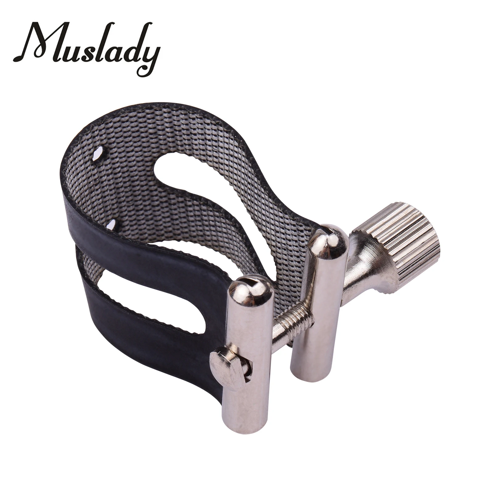 

Muslady Saxophone Ligature Compact Durable Sax Ligature for Alto Saxophone Bakelite Mouthpiece