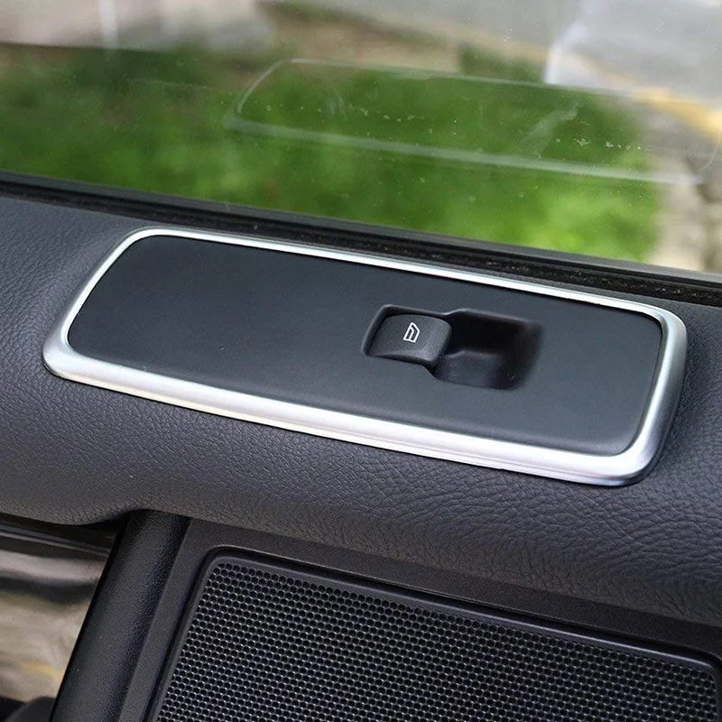 Chrome Car Door Window Switch Lift Button Cover Trim Frame for for Land Rover Discovery 4 LR4 Range Rover Sport L320 Accessories