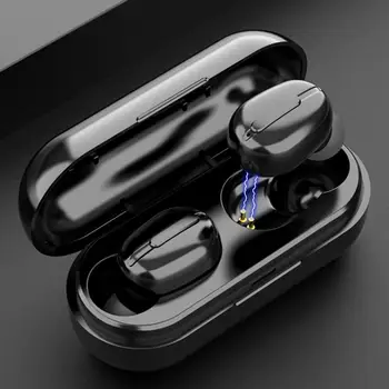 

Mini TWS Wireless Bluetooth 5.0 Earphone with Microphone HiFi Lower Consumption In-Ear Earbuds Headphones with Charging Box