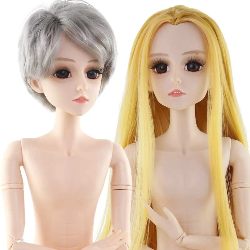 Новинка 60 см мужские BJD куклы игрушки с 3D глазами парики волосы DIY голый обнаженный 21 подвижные Шарнирные тела мужчины Bjd куклы игрушки для девочек подарок