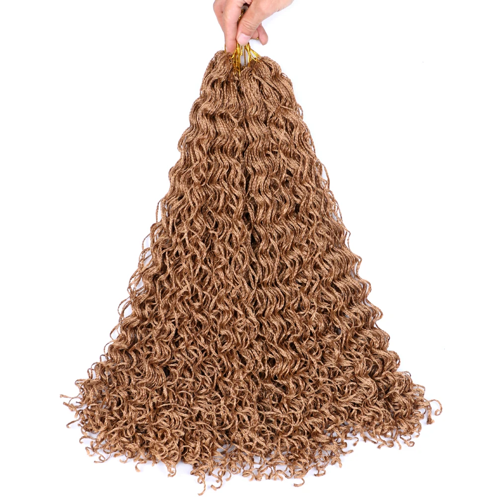 Sallyhair Zizi Braids Crochet Box Braids Colored Synthetic Hair Extensions Brown Blonde Grey Crochet Hair 28Strands/Pack