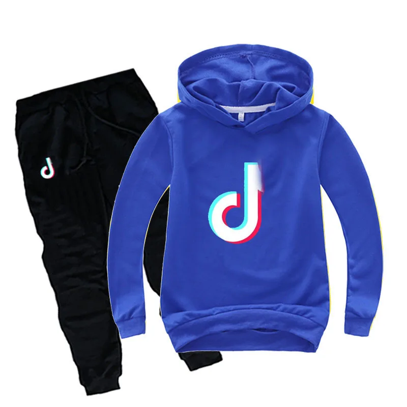 

2-16Y Lovelty Note Clothing Set Children Clothes Toddler Boys Clothes Sets Teenagers Girls Hoodies Pants 2pcs Sets Sport Suits