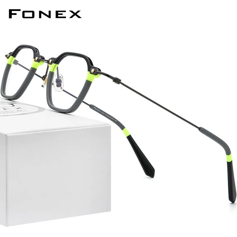 rahmenlos randlos FONEX Titan-Brillenfassung optische Brille für Damen und Herren F85634