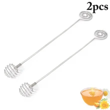 2 шт. высокое качество мед перемешивание Бар Ручка банка ложка из нержавеющей стали ковш мед длинная палочка поставки мед кухонные инструменты