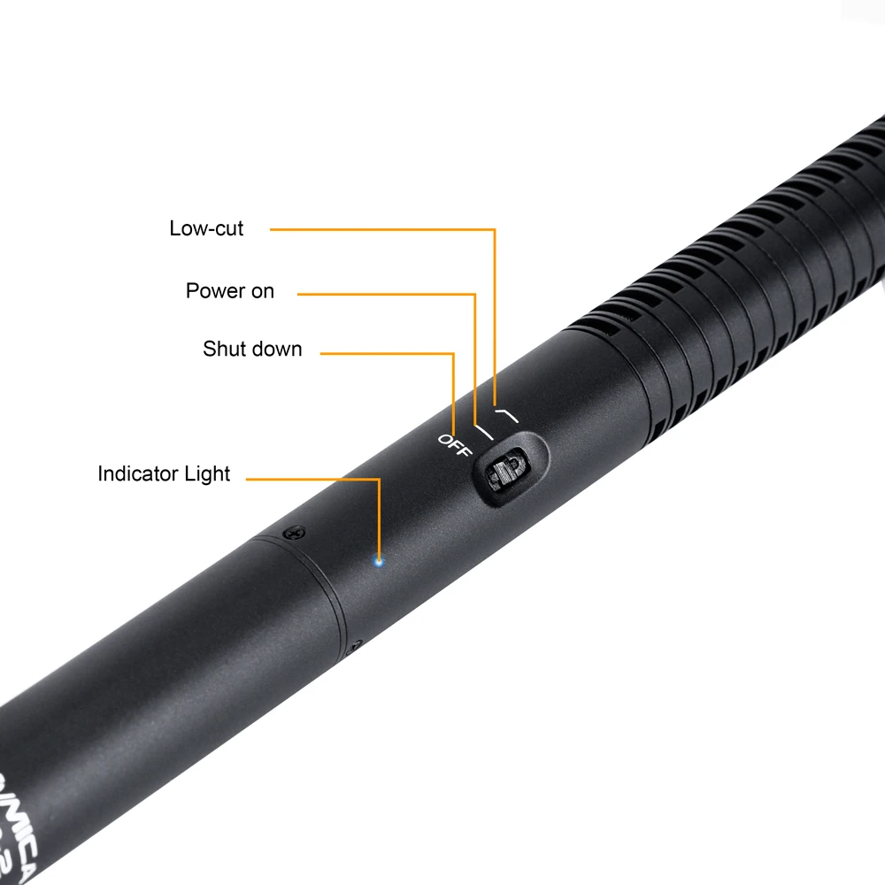 COMICA CVM-VP2 Shotgun Microphone Super Cardioid Condenser Photography Interview Video Mic for Canon Niko Camera Camcorder