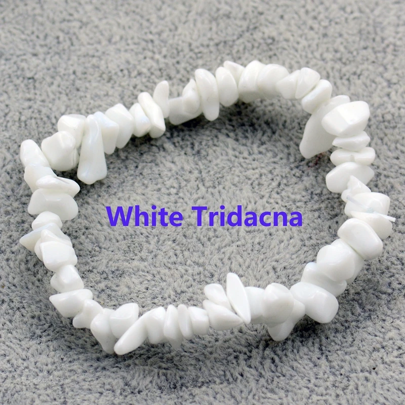 Natural Stone Bracelet Natural Irregular Gem Stone Bracelet Stretch Chip Beads Nuggets ite Rose Crystal Quartz Bracelets Bangles For Women