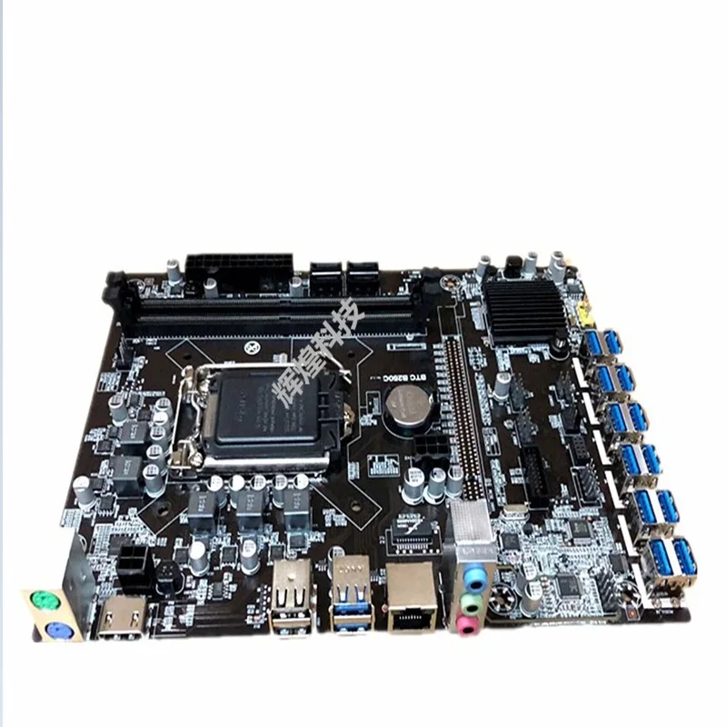 NEW BTC B250C Motherboard BTC CPU Miner Motherboard DDR4 12 USB3.0 Graphics Card Support LGA 1151 ETHGPU Cryptocurrency Mining B best motherboard for office pc