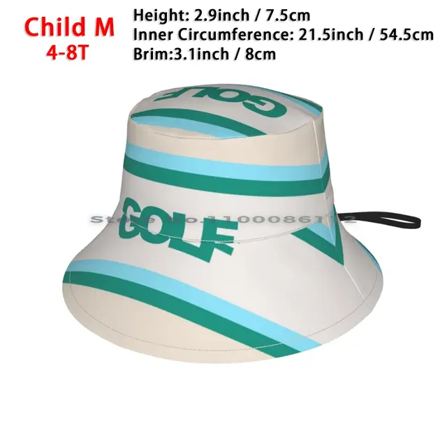Golf Wang Green Striped Bucket Hat Sun 