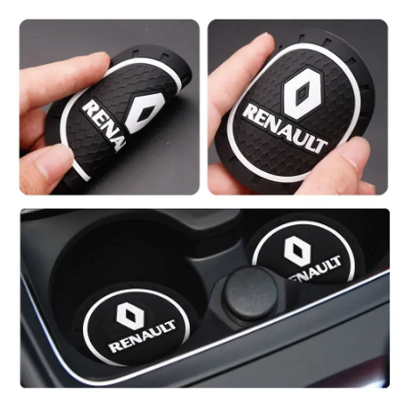 Promo 1/2pcs Car Accessories Decoration Coaster Water Cup Slot Case For Renault Megane 2 3 4001355735554