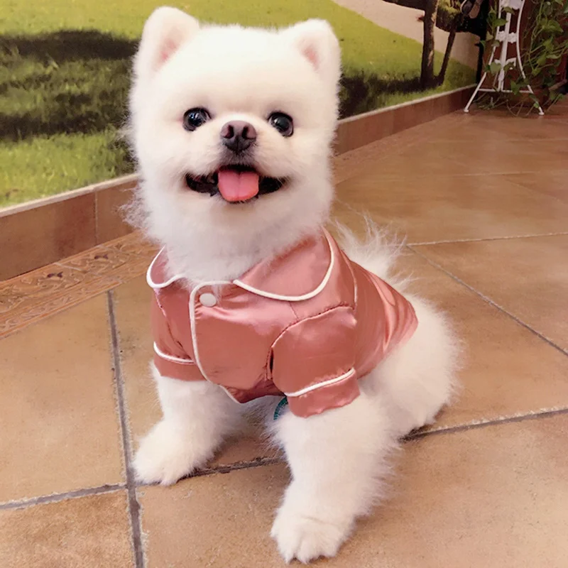 dog silk pajamas