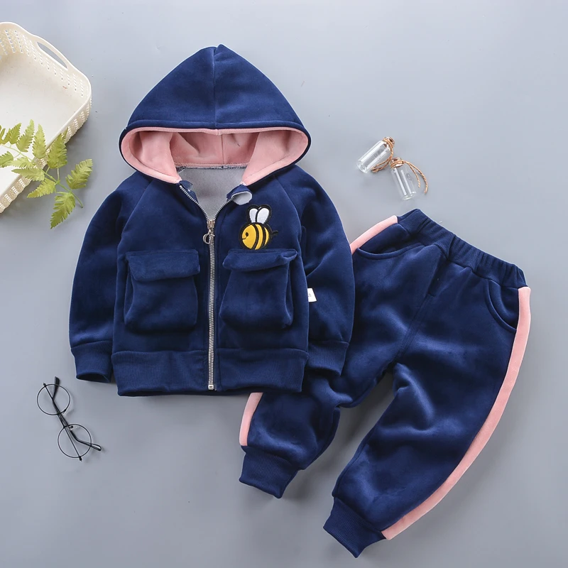 Комплекты осенне-зимней одежды для малышей; Модный бархатный свитер+ жилет+ штаны; комплект из 3 предметов; Рождественская одежда для малышей - Цвет: picturecolor