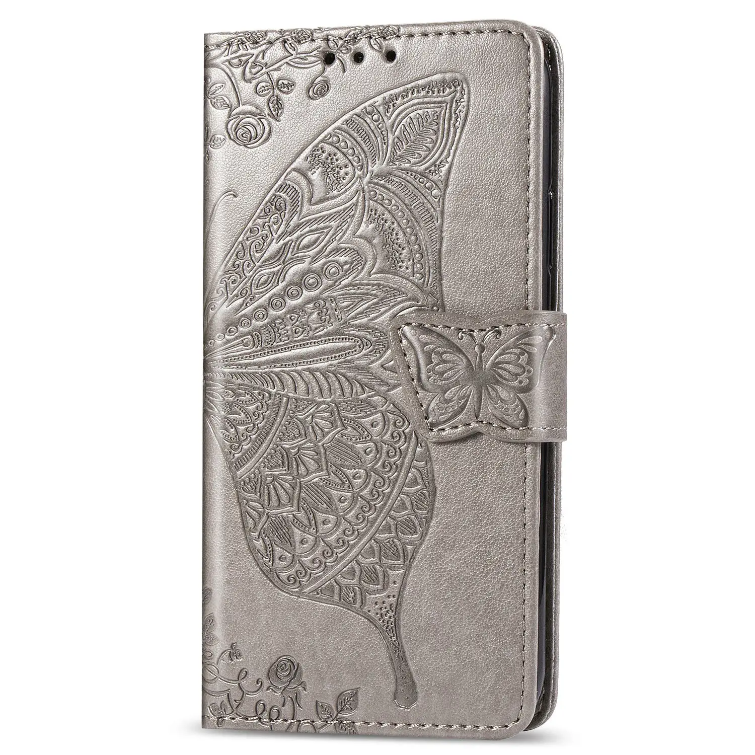 xiaomi leather case chain Wallet Leather Flip Case for Redmi Note9S Note9Pro 8 8A 7 7A 5Plus K30Pro Xiaomi10 10Pro 3D Butterfly Embossed Flip Wallet Case xiaomi leather case hard Cases For Xiaomi