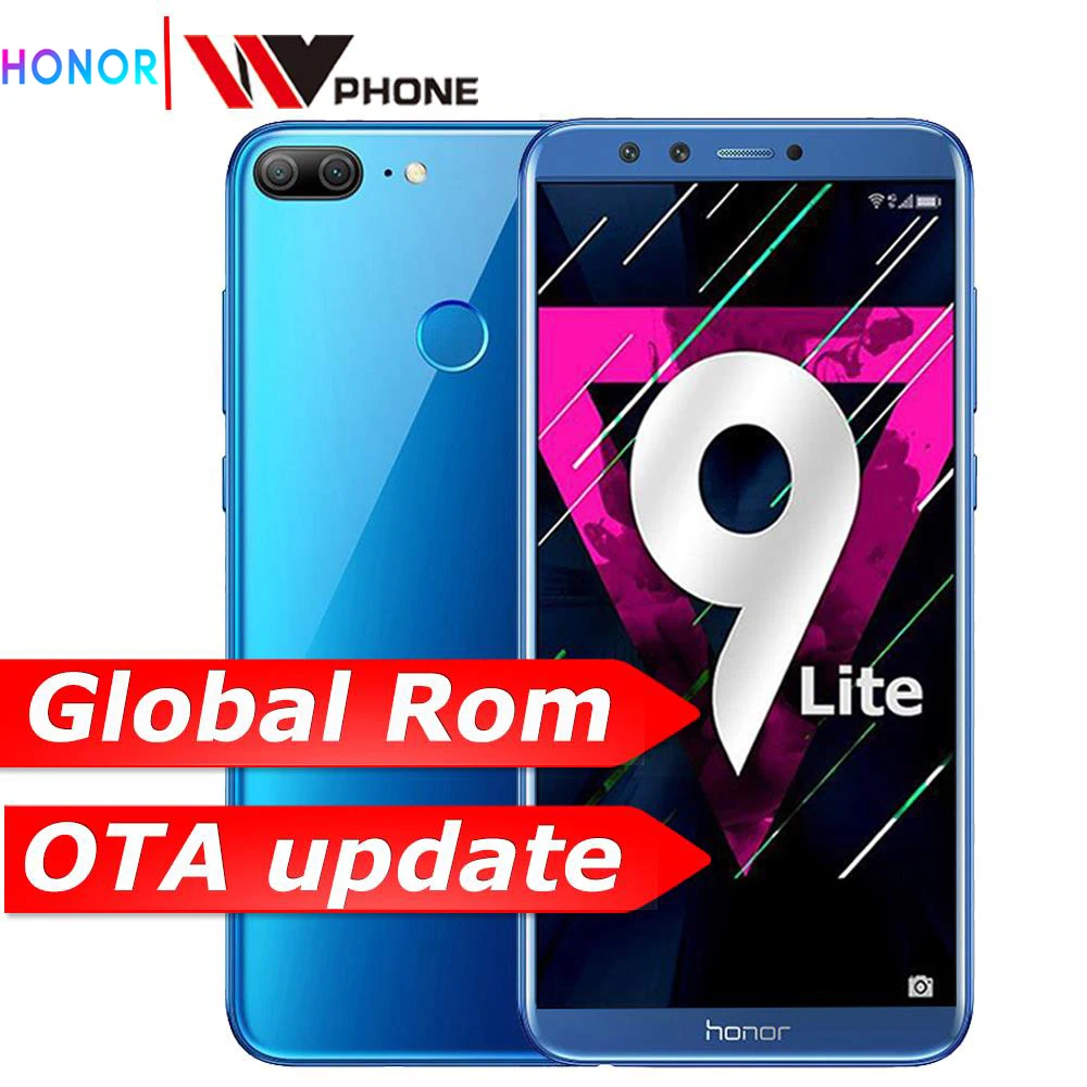 Продажа Honor 9 Lite, honor 9 lite, 5,65 дюйма, четыре ядра, 2160*1080 P, мобильный телефон, двойной шрифт, камера заднего вида, 3000 мАч, отпечаток пальца, Face ID
