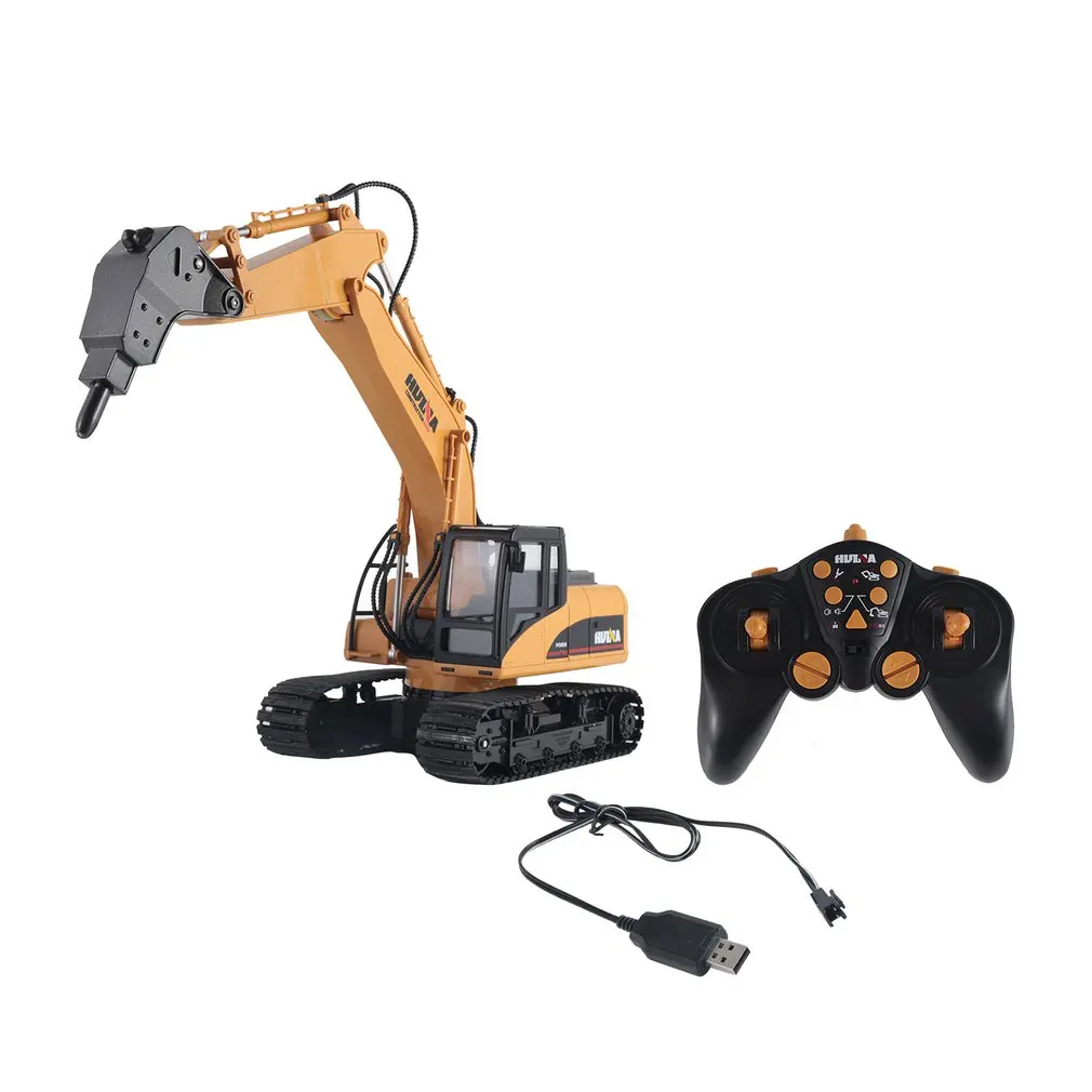 1560 1:14 16CH Die-Cast Alloy Remote Control Breaking and Dismantling Truck Static Model Caterpillar Wheel Kid Educational Toy