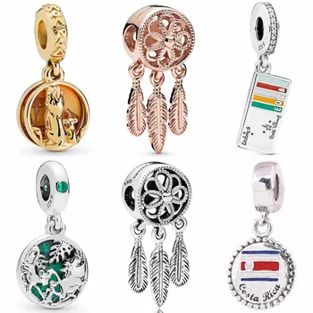 

Rose Spiritual Dream Catcher Simba Pumbaa And Timon Pendant Charm Fit Pandora Bracelet 925 Sterling Silver Bead Charm Jewelry